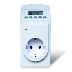 Schuko socket thermostat + Timer, battery powered